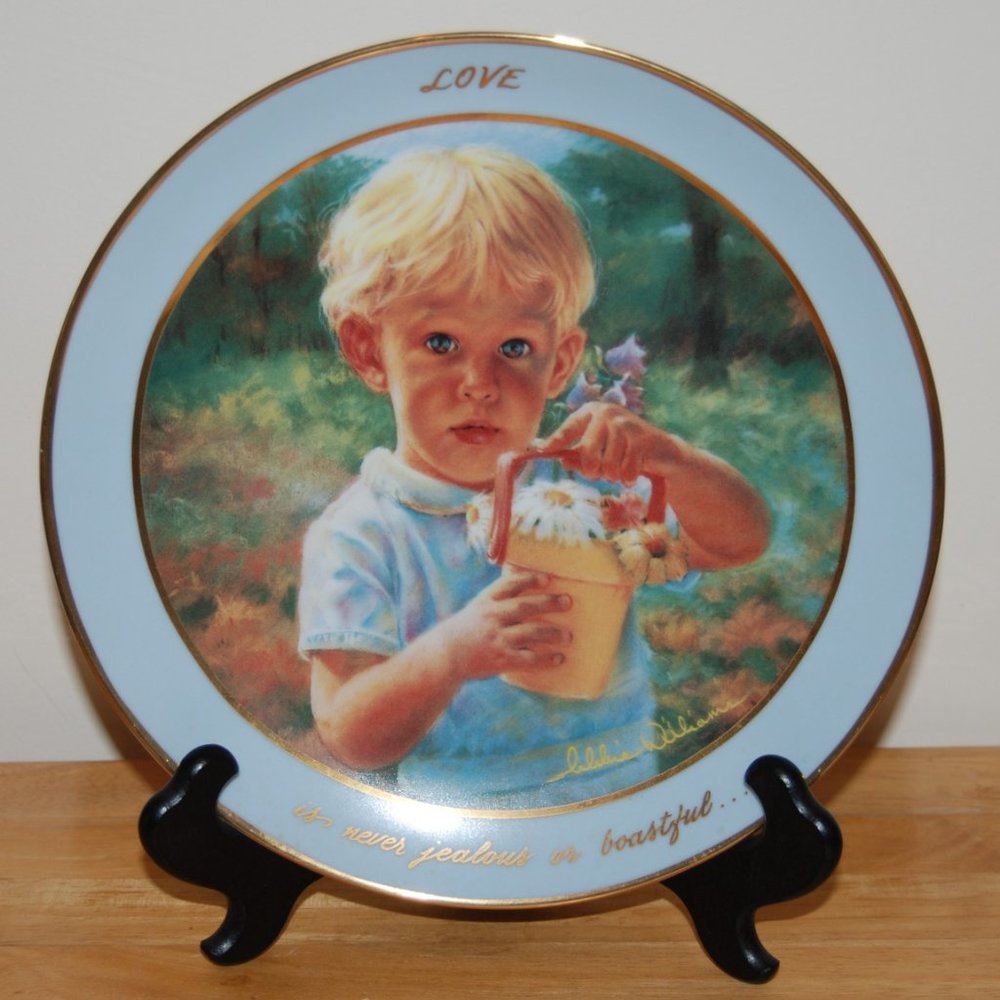 Hamilton 1988 "Love is Never Jealous or Boastful" Plate #0966A